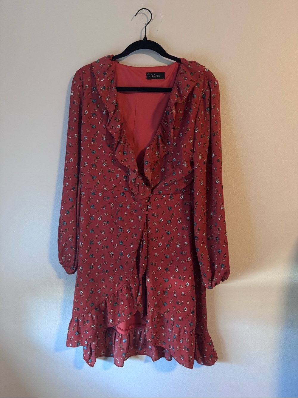 Long Sleeved Fall Floral Dress